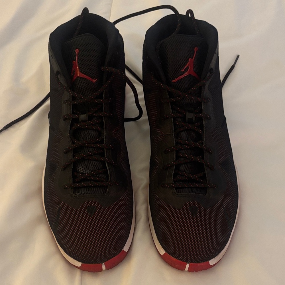 Air Jordan Men's Black and Red basketball sneakers